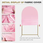Arch Backdrop Stand and Cover Set, Metal Balloon Arch Backdrop 6.6ft, Gold Arched Stand Frame for Wedding, Parties,Birthday, Backdrop Decorations (Pale Pink,6.6ft) - Image 4