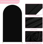 Putros Arch Backdrop Stand and Cover Set, 6.6ft Arch Stand with Black Cover - Image 4