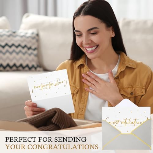 100 Pack Congratulations Cards with Envelopes All Occasion, Gray - Image 6