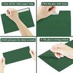 200 Pack Dark Green #10 Business Envelopes Letter Size Self-Seal - Image 2