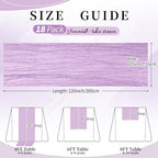18 Pack Lilac Purple Cheesecloth Table Runner 21.5x120 Inch,Semi Sheer Boho Gauze Cheese Cloth Fabric Table Runners 10 FT Long for Wedding Party Baby Shower Birthday Home Decor - Image 3