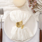 Cheesecloth Napkins Iovry White Cloth Napkins Bulk,Set of 50 - Image 2