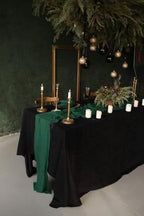 12Pack Emerald Green Cheesecloth Table Runner 20x120inch Gauze Runners - Image 3