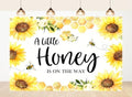 10x8ft Fabric Sunflower Bee Honeycomb Backdrop Warm Golden Hexagon Details Background Baby Shower Party Decorations Tapestry Photo Studio Props by Unknown