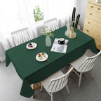 6 Pack Tablecloth 60 x102 inch Polyester Table Cloth for 6 Foot Rectangle Tables,Stain and Wrinkle Resistant Washable Fabric Table Covers Polyester Hunter Green Table Clothes for Wedding,Party,Banquet - Image 6