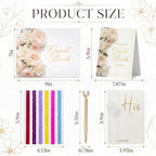 Wedding Guest Book and Vow Book Set Pink Roses Photo Photo - Image 2