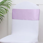 Satin Lavender Chair Sashes 50 Pack, Lavende Chairs Bows for Party Decor - Image 4