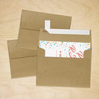 LUXPaper A2 Invitation Envelopes | Peel & Press | 4 3/8" x 5 3/4" | Grocery Bag Brown | 70lb. Text | 250 Qty - Image 7