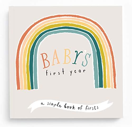 Lucy Darling Baby Memory Book – Little Rainbow | First 5 Years Journal & Photo Album | Gender-Neutral Milestone Keepsake for Baby Boy or Girl | New Mom Gift by LucyDarling