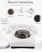 Audio Guest Book Wedding Phone, Retro Audio Guestbook (White) - Image 2