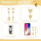 16 Pack Mini Spoon and Fork Sets for Tea Party Wedding Guest Souvenir Gift - Image 3