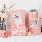 NESCCI Pink Matte Wrapping Paper,Solid Color Pearly-Lustre Paper,Gift Wrapping Paper,Perfect for Wedding,Valentine's Day,Birthday, Christmas,Baby Shower,DIY Bouquet (17 Inches X 32.8 Feet) (Pack of 3) - Image 6
