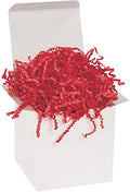 Box USA Red Crinkle Paper Filler (10lb) - Shredded Paper for Basket Stuffing, Shipping, Packaging, Confetti, Crafts & Holidays - Crinkle Cut by BOXUSA