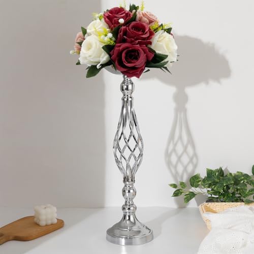 10Pcs Rose Balls for Centerpieces (Burgundy & Dusty Rose & White) - Image 5