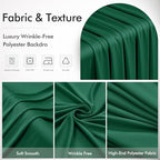 10x12 Forest Green Backdrop Curtain for Wedding Party 2 Panel 5×12FT Tall - Image 4