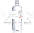 We Can Bearly Wait Blue Theme Baby Shower Water Bottle Label - Pack of 20 to 200 labels - Image 2