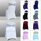 Babenest 50PCS Spandex Chair Sashes Bows with Buckle for Wedding Deco, Grey - Image 4