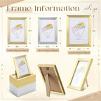 Mifoci 15 Pcs Wedding Frame for Seating Chart Board Display, Gold Silver Welcome Please Find Your Seat Sign, 6 & 7 Inch Frame Table Seating Chart Display for Baby Shower Wedding Reception Decorations - Image 2
