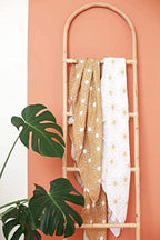 Miaoberry 100% Organic Cotton Baby Muslin Swaddle Blanket Set| Golden Boho Sunrays| Gender Neutral for Boys Girls|Yellow Mustard Orange Sun Rays| Hospital Newborn Receiving Blanket - Image 6
