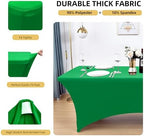 10-Pack 6ft Spandex Table Covers for Rectangle Standard Folding Tables - Wrinkle Resistant Stretch Tablecloths - Ultimate Fitted Table Protector for Parties, Banquet, Wedding - Image 2
