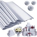 500 Sheets Silver Tissue Paper Bulk 15 x 20 Inch for Rosh Hashanah Gifts by Qilery