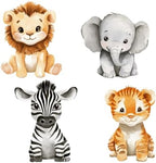 Honoson 4 Pcs Large 24" x 32" Safari Animals Cardboard Cutouts Life Size - Image 2