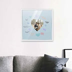 Poster Palooza 16x16 White Autograph & Signature Picture Frame With Blue Heart Opening Photo Mat for 5x5 Pictures - With Pens, UV Acrylic & Foamboard Backing - Image 6