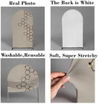 Hexagon Beehive Arch Backdrop Cover 8FT Honry Bee Stretchy Spandex Arch Stand Cover for Birthday Baby Shower Ceremony Wedding Party Decoration (Only Cover) - Image 3