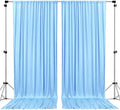 AK TRADING CO. 10 feet x 8 feet IFR Polyester Backdrop Drapes Curtains Panels with Rod Pockets - Wedding Ceremony Party Home Window Decorations - Light Blue by Fabrics%7CEventDecor%7CCrafts%7CUpholsteryFoam