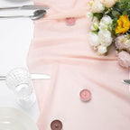 Sheer Chiffon Table Runner 35x12 Inches, Pink 12 Pack - Image 4