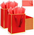 Addblu 50 Pack Bulk Luxury Gift Bags with Handles & 50 Tissue Papers by Unknown