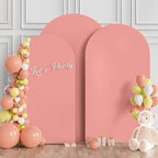 Wokceer Arch Backdrop Cover Dusty Rose Arch Cover Strethy 7.2FT,6.6FT,6FT - Image 3