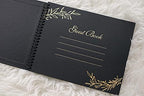 Paper 'n Such Graduation Party Black Guest Book with Blank Pages for Polaroid Pictures, Funeral, Wedding Reception, Birthday, Bridal or Baby Shower, Vacation House Guestbook -Spiral Hardcover - Image 3