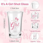 50 Set Baby Shower Favors for 50 Guests, It's a Girl Acrylic Shot Glasses - Image 2