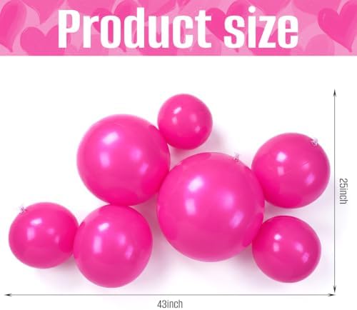 1 Set Reusable Inflatable Balloon Garland Arch Kit,Rose Pink - Image 2