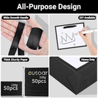 EUSOAR Small Paper Bags, 50pcs 8.6"x3.9"x7"Thank You Gift Wrap Bags with Handles Bulk, Shopping Present Wrapping Bag Bulk Grocery Retail Craft Wedding Birthday Party Favor Bag - Image 3