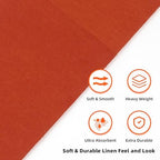 KAMMAK Dinner Napkins Disposbale Cloth Like Paper Napkins with Pocket 100 Pack Terracotta and Orange Wedding Reception Guest Hand Towel for Party Decoration, Bathroon, Kitchen (16.5 x 16.5 inch) - Image 6