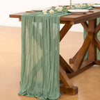 Cheesecloth Table Runner Fall Boho Wedding Birthday Party Home Decor - Image 4