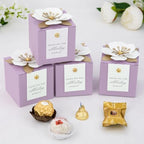 FEIYI 20 PCS Favor Boxes, Lilac Candy Boxes 2.55x2.55x2.55 - Image 4