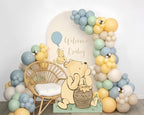 131PCS Classic Winnie Baby Shower Birthday Decorations Large Winnie Coroplast Cutout with Stand, Neutral Balloons Arch& Bee Stickers for Gender Reveal, First Birthday, Photo Props & Pooh Party - Image 4