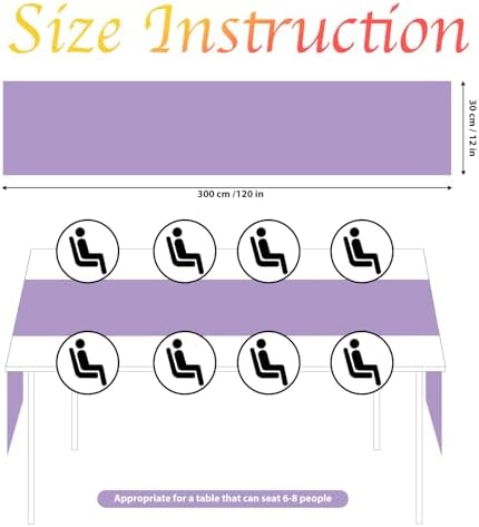 12 Pack Light Purple Table Runner 10ft Romantic Chiffon Table Runner for Wedding Baby Shower and Birthday Party Cake Table Decorations(120 x 12 in) - Image 3