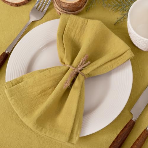 Cloth Napkins Fall Washable Reusable Linen Wedding Party Home Table Decor - Image 2