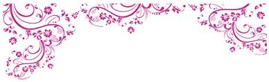 Hot Pink Color Swirl Flower Floral Wall Decal Design #262A (100" X 29"). Perfect for Girl's Room. #262A - Image 2