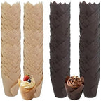 1000 Pcs Tulip Cupcake Liners Solid Tulip Cups Holders Wrappers Greaseproof Baking Cups Muffin Baking Cupcake Liners for Wedding Baby Showers Birthday Party(Classic Style) by CONEHOY