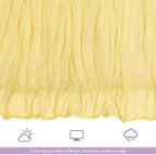 12 Pack Yellow Table Runner 10Ft Cheesecloth Table Runner Rustic Gauze Table Runners Romantic Long Sheer Fabric Cheese Cloth Table Runners for Wedding Party Bridal Baby Shower - Image 6