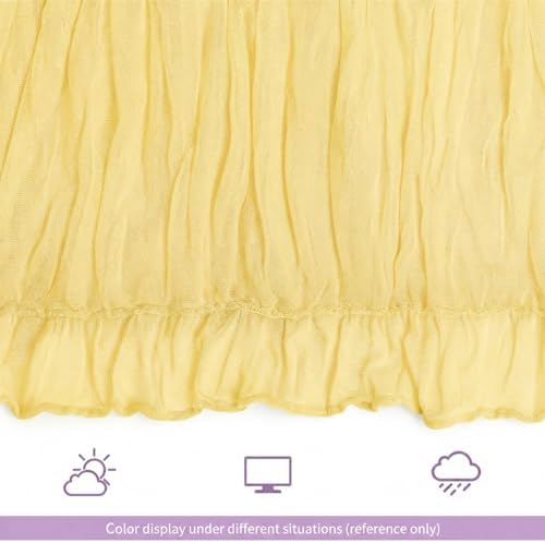 12 Pack Yellow Table Runner 10Ft Cheesecloth Table Runner Rustic Gauze Table Runners Romantic Long Sheer Fabric Cheese Cloth Table Runners for Wedding Party Bridal Baby Shower - Image 6