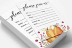 Pack of 30, Please Join Us Invitations with Envelopes, Autumn Pumpkin Watercolor Invites for Your Wedding, Bridal Shower, Baby Shower, Engagement Party, Birthday 5 X 7 Inches - Image 3