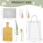 6 Sets Baby Shower Games Prize Pack – Winners Prize Set with Bamboo Cheese Board Set, Thank You Card and Gift Bags for Fun Baby Shower Game Gifts, Wedding & Bachelorette Party Favors - Image 3