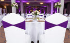 MDS Pack of 50 Spandex Chair Sashes Without Slider Buckles – Cadbury Purple - Image 6