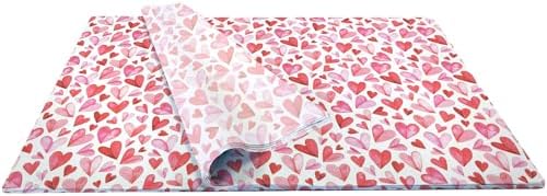 Jillson & Roberts Printed Unfolded Gift Tissue 20" x 30", Folded Hearts, 240 Sheets - Image 2